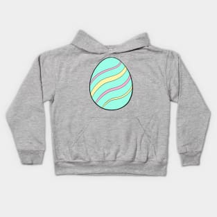 Striped Easter Egg Kids Hoodie